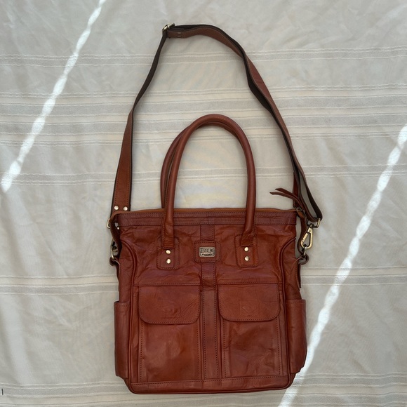 PASCADO Handmade Leather Satchel with Detachable Shoulder Strap - Picture 1 of 6